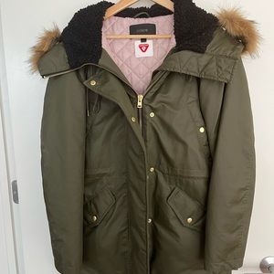 Jcrew perfect winter parka with primaloft